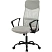 превью Кресло для руководителя Комус Мебель (Easy Chair) 588 серо-бежевое (сетка/ткань/экокожа, металл хромированный)
