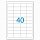 Этикетка самоклеящаяся LOMOND на листе формата А4, 40 этикеток, размер 48.5×25.4 мм, белая, 50 л. 