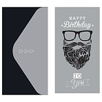 Конверт для денег MESHU «Men's style», 85×164мм, мат. ламинация, фольга