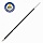 Стержень шариковый масляный BRAUBERG, 107 мм, ЧЕРНЫЙ, с ушками, игольчатый узел 0.7 мм, линия письма 0.35 мм