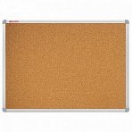 Доска пробковая для объявлений 100×150 см, алюминиевая рамка, ГАРАНТИЯ 10 ЛЕТ, РОССИЯ, BRAUBERG