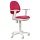 Кресло детское Бюрократ CH-W356AXSN/15-55, ткань розовая, механизм качания, пластик белый
