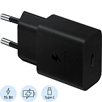 Зарядное устройство сетевое SAMSUNG EP-T1510XBEGRU (USB-C, 15Вт, чер)