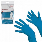 Перчатки резиновые Vileda Professional голубые (размер 8, M, артикул производителя 100753)