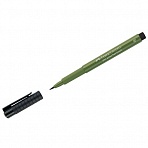 Ручка капиллярная Faber-Castell «Pitt Artist Pen Brush» цвет 174 хром зеленый непрозрачный, кистевая
