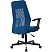 превью Кресло офисное Easy Chair 225 PTW синее (сетка/ткань, металл)