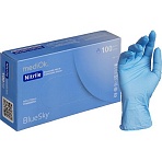 Перчатки mediOk нитрил., голубой Blue Sky 4г., (S) 50пар/уп