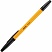 превью Ручка шариковая Attache Economy черная (оранжевый корпус, толщина линии 0.5 мм)