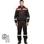Костюм рабочий летний муж. Антей СОП черн/красн (КПК) 48-50 (96-100)/170-176