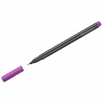Ручка капиллярная Faber-Castell «Grip Finepen» фиолетовая, 0.4мм, трехгранная
