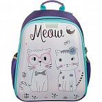 Ранец №1 School анатомическийl Meow (экокожа)