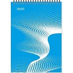 Блокнот А4.40л, клетка, метал. гребень, цв. обложка Forma