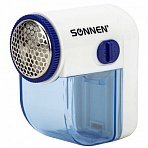 Машинка для удаления катышков миниклинер SONNEN FS-8808, белый/синий