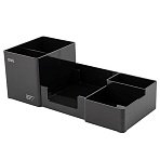 Подставка-органайзер для канц. мелочей Deli EZ00220 6 отделений черный