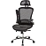 превью Кресло для руководителя эргономичное Комус Мебель (Easy Chair) 552 чёрное (сетка, металл хромированный)