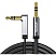 превью Кабель угловой UGREEN AV119 (10597) 3.5mm Male to 3.5mm Male flat.1м черный