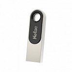 Флеш-диск 64 GB NETAC U278, USB 2.0, металлический корпус, серебристый/черный-20PN