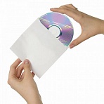 Конверты для CD/DVD BRAUBERG, комплект 25 шт., бумажные, на 1 CD/DVD, с окном