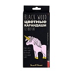 Карандаши цветные ПЛАСТИКОВЫЕ BlackWoodColor, 12цв, 30-0097