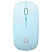 превью Мышь беспроводная DEFENDER Coda MB-261, 2.4 ГГц + BT, радужная подсветка, 3 кнопки + 1 колесо, 300 мАч, голубая