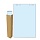 Блок бумаги для флипчарта голубая пастель клетка 68.0×98.0 20 ли... 