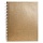 Бизнес-тетрадь Hatber Metallic А5 96 листов коричневая в клетку на скрепке (148×210 мм)
