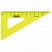 превью Набор чертежный малый ПИФАГОР (линейка 16 см, 2 треугольника, транспортир), неоновый, европодвес