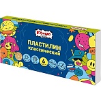 Пластилин классический Комус Класс Максики набор 6 цв 120 г, со стеком