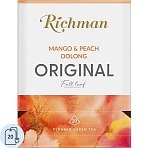 Чай Richman Mango  Peach Oolong зелён с ароматом манго и персика 20пирх2г