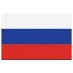Флаг РФ 90×135см, пакет с европодвесом