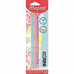 Карандаш чернографитный Maped с ластиком НВ 3шт 851719 BLACK PEP'S PASTEL