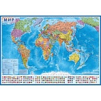 Настенная карта Мир политическая Globen, 1:55млн., 590×400мм, КН024