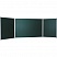 превью Доска для мела магнитная BOARDSYS, 100×170/340 см, 3-элементная, 5 рабочих поверхностей, зеленая