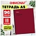 превью Тетрадь А5, 96 л., ОФИСМАГ, гребень, клетка, обложка картон, БОРДОВАЯ