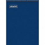 Блокнот Attache А6 60 листов синий в клетку на спирали (100x145 мм)