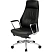 превью Кресло для руководителя Комус Мебель (Easy Chair) 598 чёрное (экокожа, алюминий)