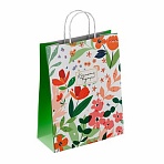 Крафт-пакет бумажный «Красота внутри» 26×15х35 см, с кручеными ручками, плотность 100 г/м2, белый