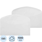 Конверт Комус E65 (110x220 мм) 80 г/кв.м белый декстрин (1000 штук в упаковке)