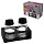 Набор для специй 2×50 мл, CLASSIC, салфетница + соль + перец + стакан под зубочистки, WEGLA (ВЕГЛА)