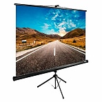 Экран Cactus TriExpert CS-PSTE-160×160-BK, 160×160 см, 1:1, напольный, черный