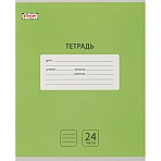 Тетрадь школьная А5.24 л,линия,скреп. Комус Класс Интенсив Зеленый 10шт/уп