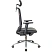 превью Кресло для руководителя Easy Chair 663 TC-H/SL чёрное (сетка/ткань, металл)