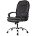 превью Кресло для руководителя Easy Chair 668 чёрное (экокожа, металл хромированный)