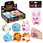 Игрушка-антистресс «Крутой замес. Животное со жмякой внутри» 10×8 см, ассорти, 6 видов, 1TOY