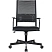 превью Кресло для руководителя Комус Мебель (Easy Chair) 567 чёрное (ткань/сетка, металл)