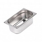 Гастроемкость Luxstahl GN 1/4 265×164×100 мм 2.8 л нержавеющая сталь