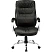 превью Кресло для руководителя Комус Мебель (Easy Chair) 515 чёрное (рециклированная кожа, металл хромированный)