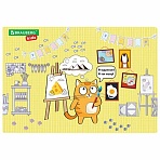 Настольное покрытие BRAUBERG KIDS для труда и творческих занятий, ПВХ, «Artist», 50×35 см