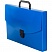 превью Папка-портфель Attache пластиковая A4 синяя (250x370 мм, 1 отделение)