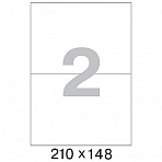 Этикетки самоклеящиеся Office Label эконом 210×148 мм белые (2 штуки на листе А4, 100 листов в упаковке)